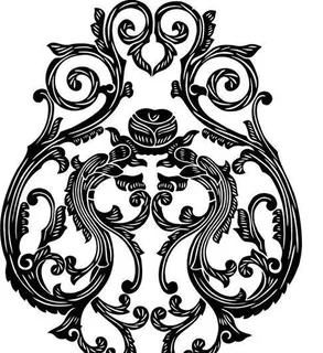 清代（上）版画 装饰画 中华图案五千年 矢量 AI格式_0879