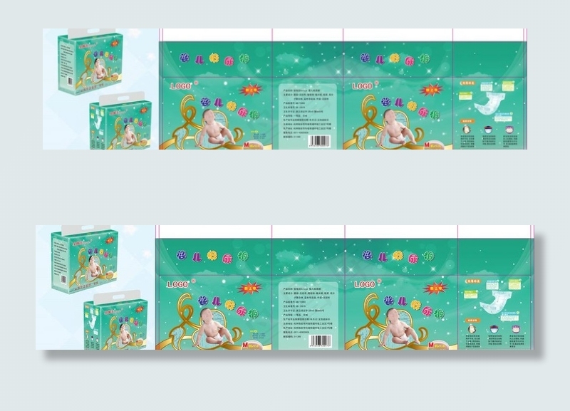 纸尿裤包装图片(8858X2717(DPI:300))psd模版下载
