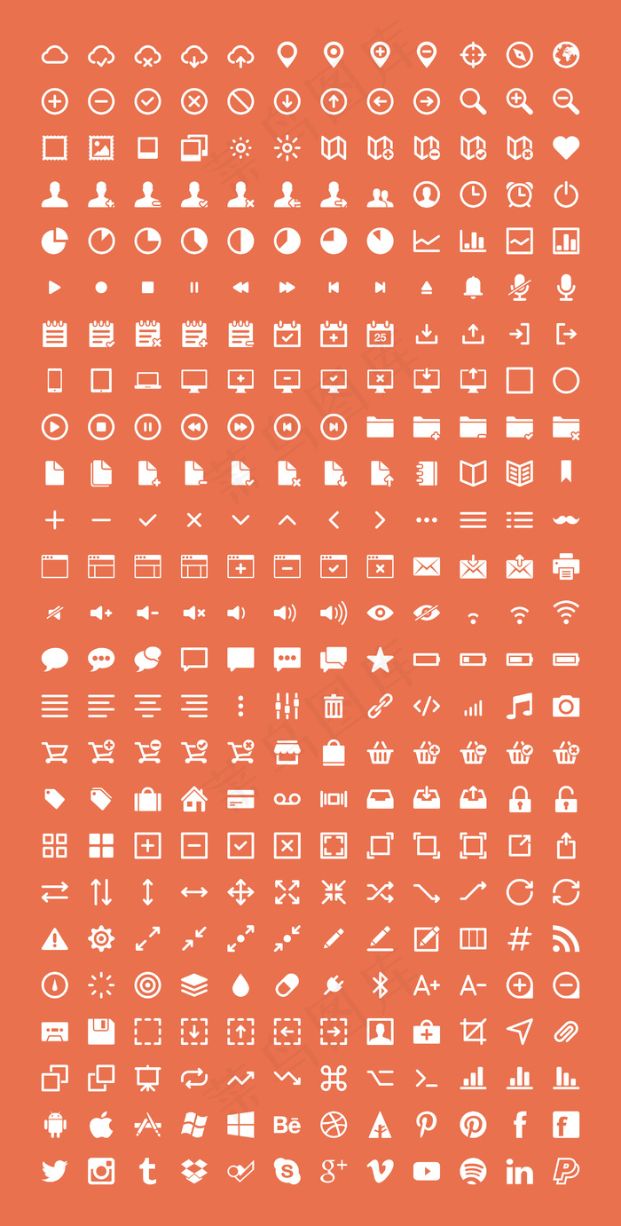 白色精致小图标