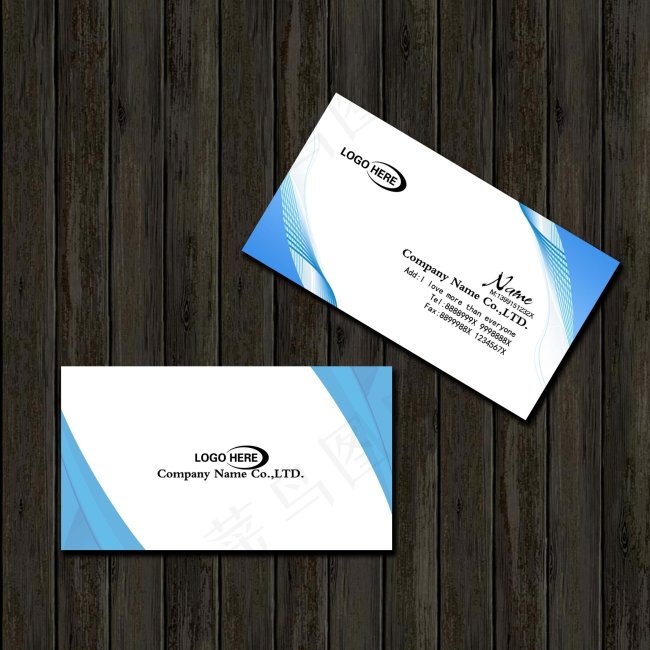 名片模板psd下载