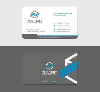 圆角样式企业名片