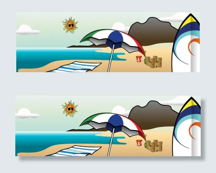 在沙滩矢量图像的夏天