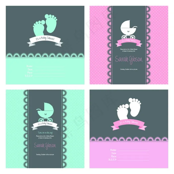 精美亲子装饰元素设计矢量素材eps,ai矢量模版下载