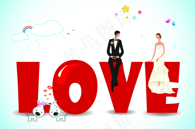 爱情loveai矢量模版下载