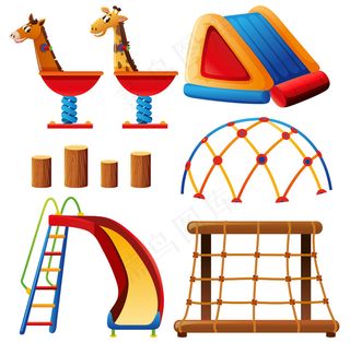 卡通可爱矢量长颈鹿