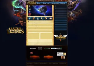 英雄联盟网页设计分层图片