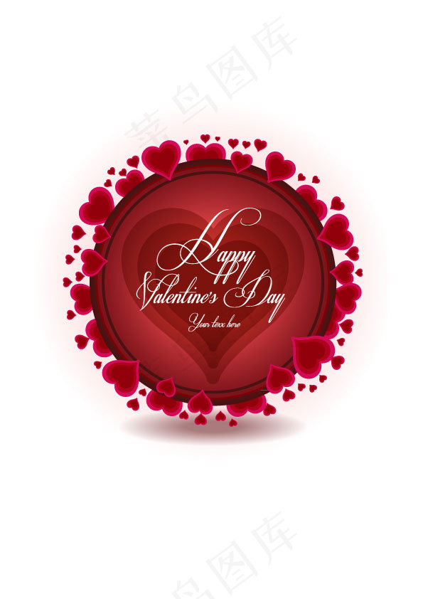 精美情人节背景矢量图