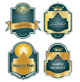 欧式label矢量素材图片