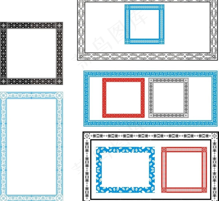 边框素材图片cdr矢量模版下载