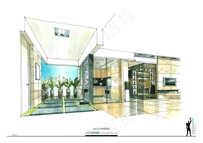 海珠江新城线稿素材手绘图片素材