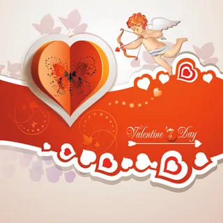 美丽的鲜花情人节贺卡设计矢量图04