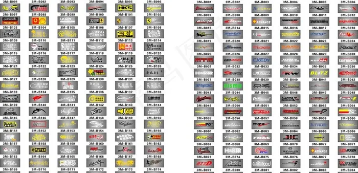 3M矢量图车贴cdr矢量模版下载