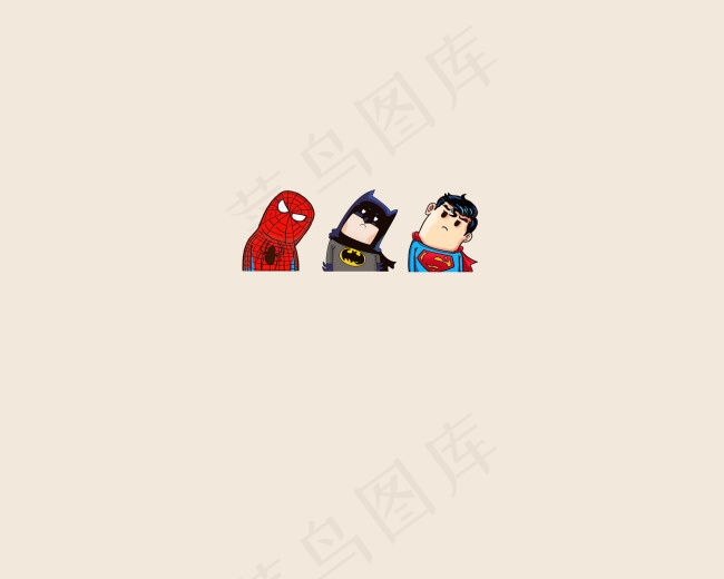 蜘蛛侠蝙蝠侠psd模版下载