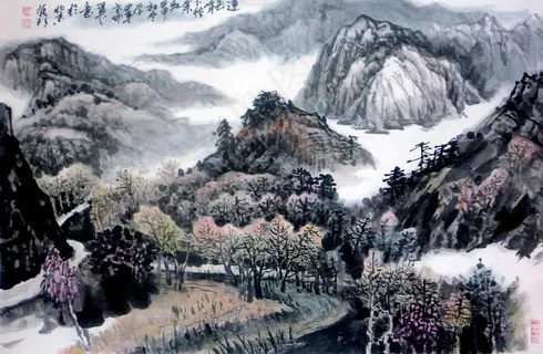 莲花峰下枕红叶图片 莲花峰下枕红叶图片