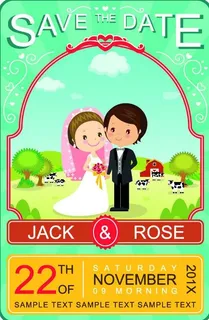 婚礼邀请卡图片