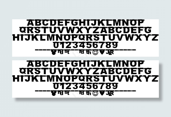 JLR生日横幅字体