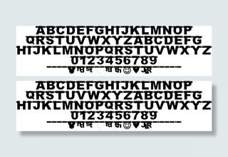 JLR生日横幅字体