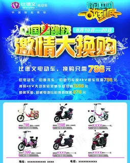 比德文电动车宣传图片