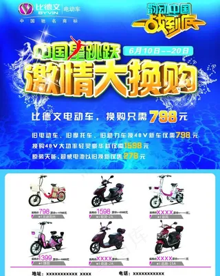 比德文电动车宣传图片