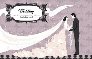 新郎新娘婚礼 欧式花纹底纹图片