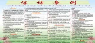 信访条例 51条展板图片