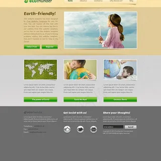 简约企业网页设计模板psd