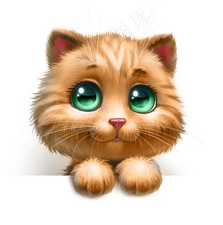 绿色眼睛猫图片