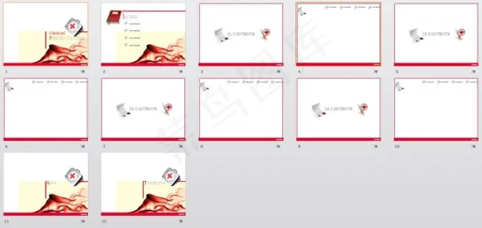 韩国医疗PPT模板