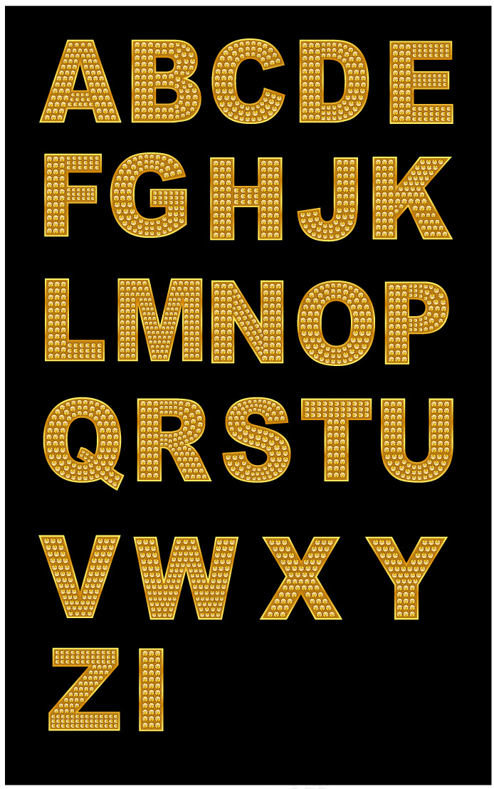 酷炫字母矢量图