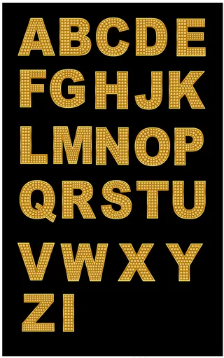 酷炫字母矢量图