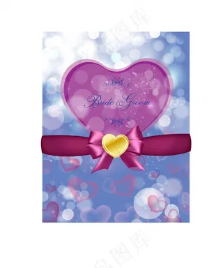 优雅的婚礼背景自由向量