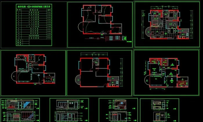 中式室内设计施工图