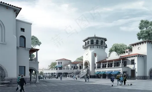 景观建筑效果图图片 景观建筑效果图图片