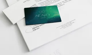 A4信纸+名片PSD素材