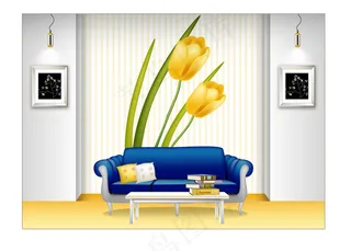 流行室内家居矢量素材