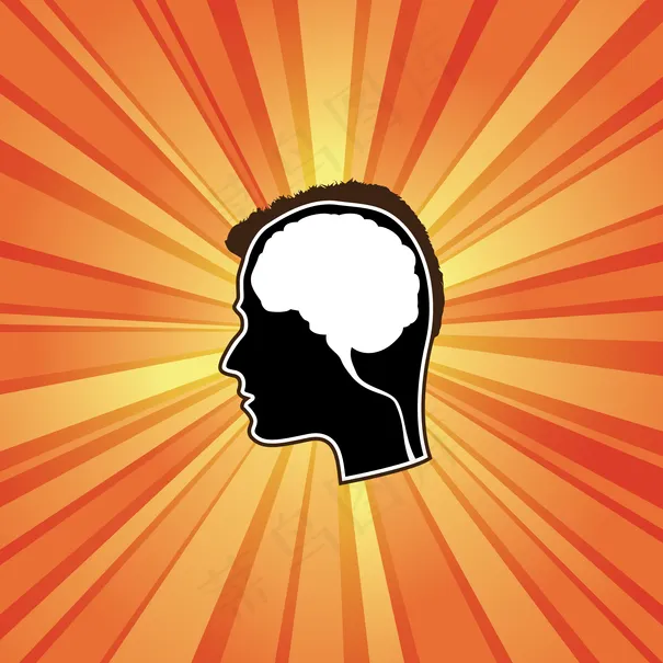 人类的大脑矢量eps,ai矢量模版下载