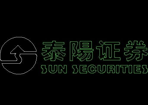 泰阳证券标志图块CAD饰物陈设图纸...