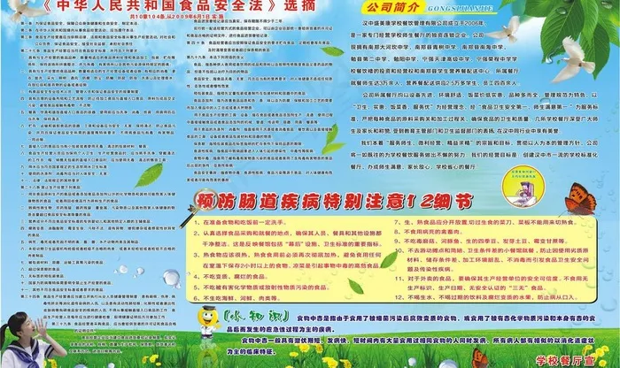 学校餐厅简介图片cdr矢量模版下载