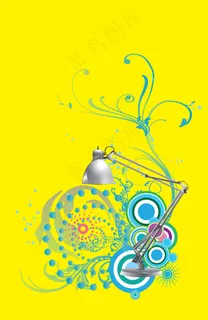 灯与时尚花纹图案 分层素材 创...