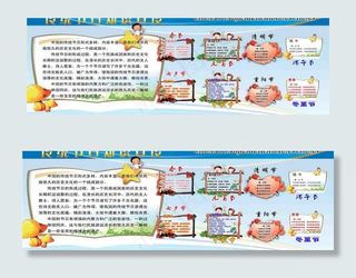 传统节日知识宣传栏图片