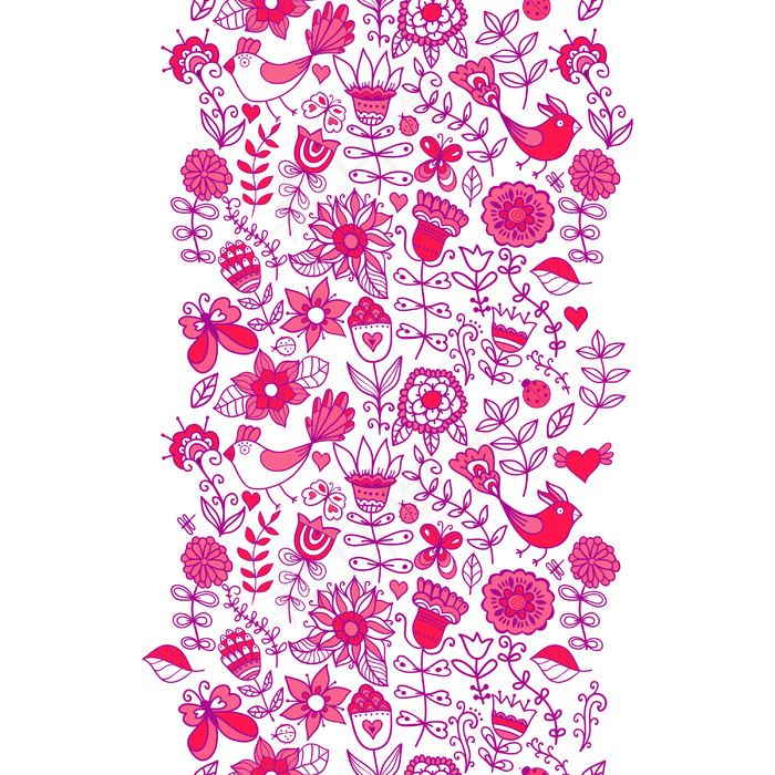 矢量花卉背景旧货复古背景与花饰可以...