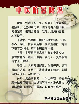 中医防暑降温图片