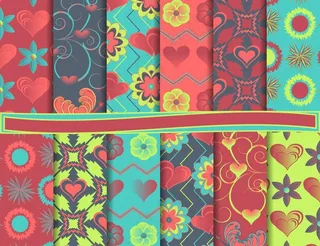 时尚花纹 情人节花纹图片