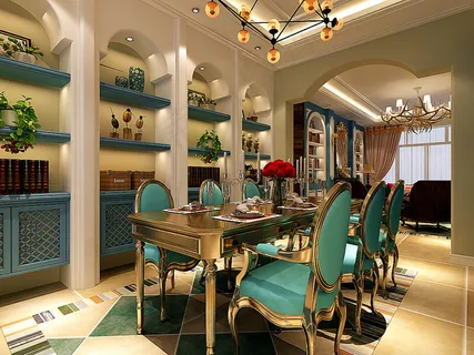 南郡香醍雅诺二期 美式风格装修效果...