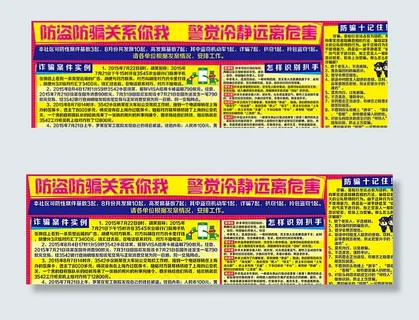 防盗防骗公益宣传图片