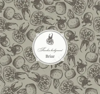 水果古典花纹底纹图片