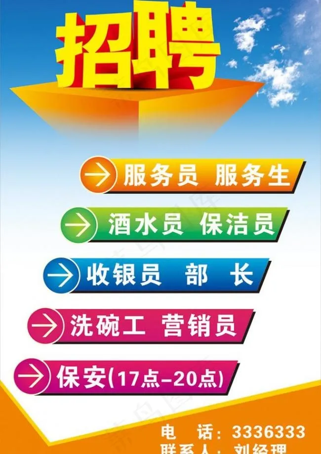 招聘图片cdr矢量模版下载