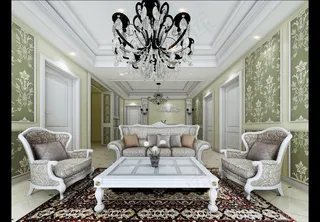 欧式客厅效果图图片