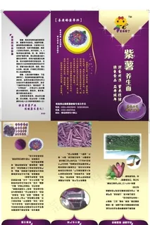紫薯三折页图片 紫薯三折页图片