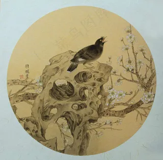 工笔画花鸟图片